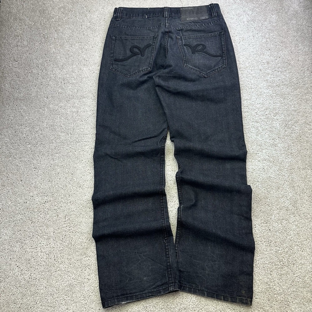VTG Rocawear Original Fit Baggy Y2K Denim Jeans Mens 32x33 Hip Hop Black Wash